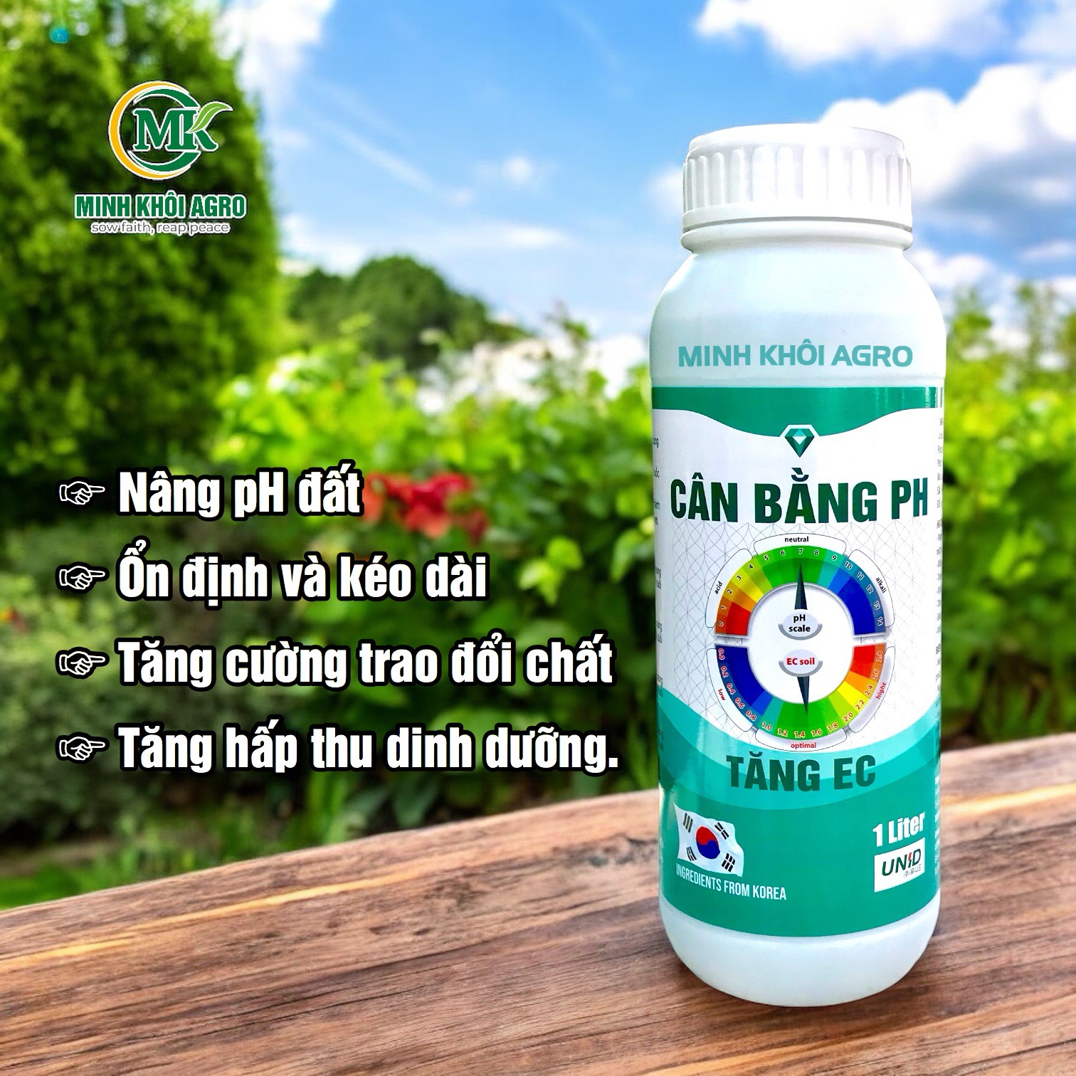 Phân bón nâng pH Đất (PH-EC RAISE)